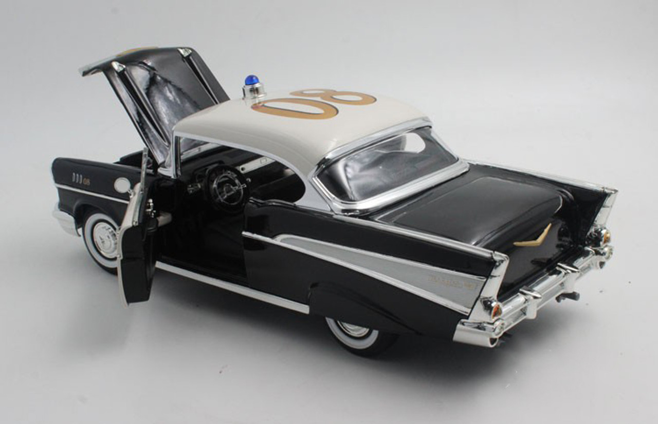 1/18 1957 Chevrolet Chevy Bel Air Belair Police Car Diecast