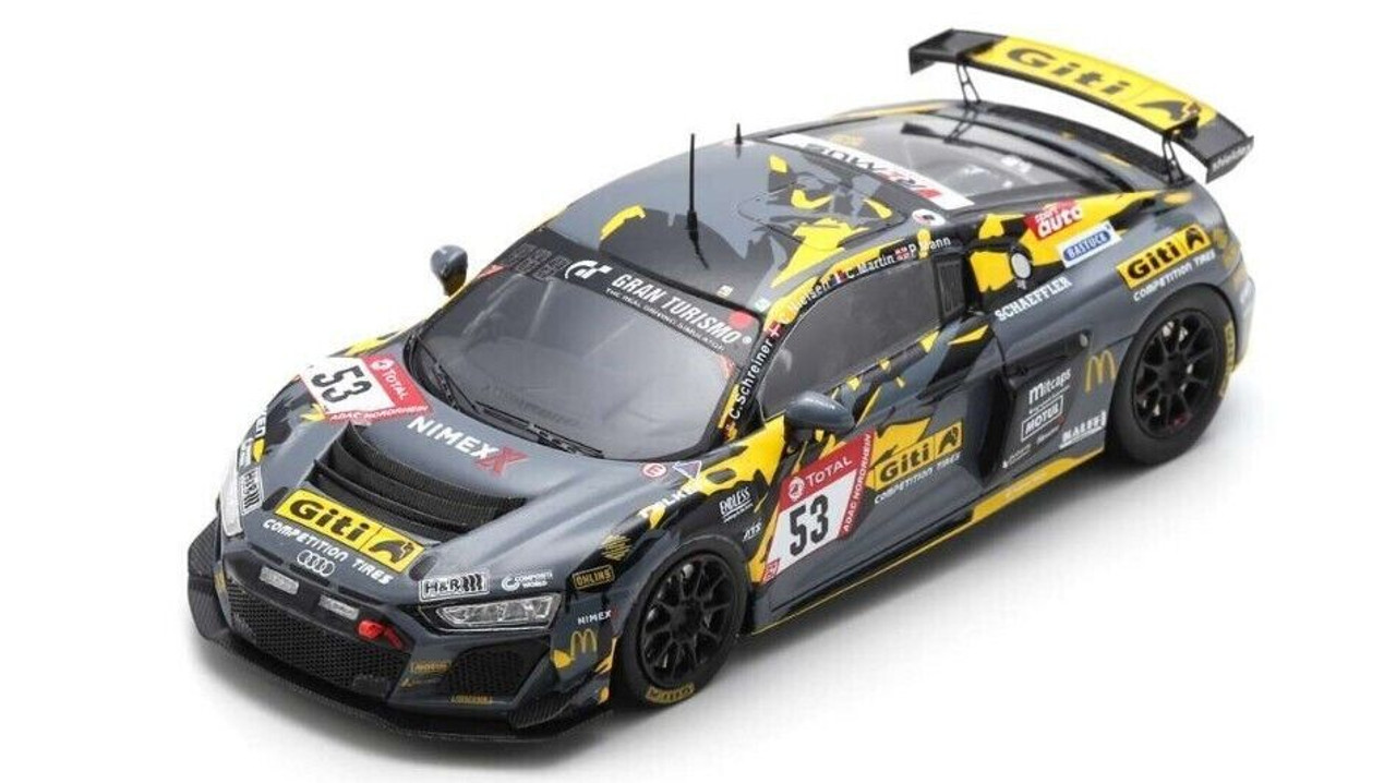 1/43 Spark 2021 Audi R8 LMS #53 24h Nürburgring GITI Tire Motorsport by WS Racing Carrie Schreiner, Celia Martin, Pippa Mann Car Model