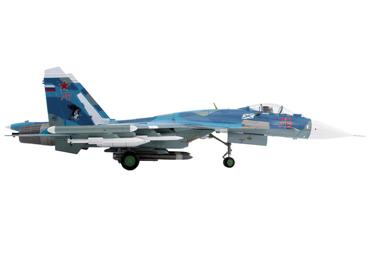 Sukhoi Su-33 Flanker D Fighter Aircraft "1st Aviation Squadron 279th Shipborne Fighter Aviation Regiment" (2016) Russian Navy "Air Power Series" 1/72 Diecast Model by Hobby Master