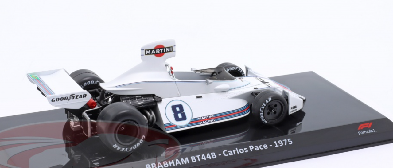 1/24 Premium Collectibles 1975 Formula 1 Carlos Pace Brabham BT44B #8 Car Model