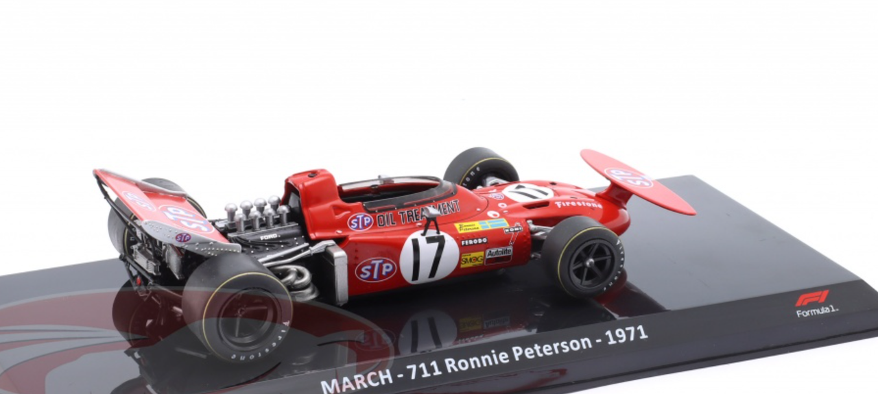 1/24 Premium Collectibles 1971 Formula 1 Ronnie Peterson March 711 #17 Car Model