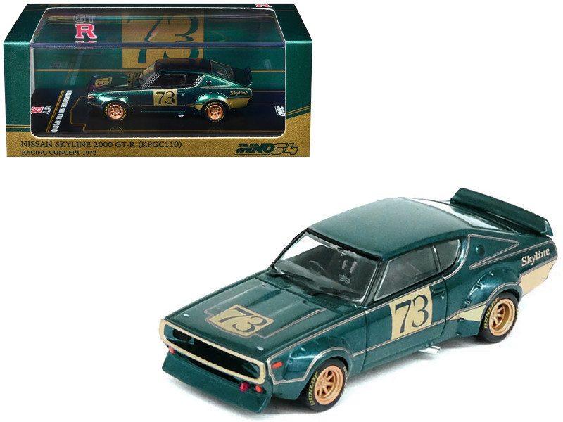 1/64 Inno Nissan Skyline 2000 GT-R (KPGC110) Racing Concept (Green