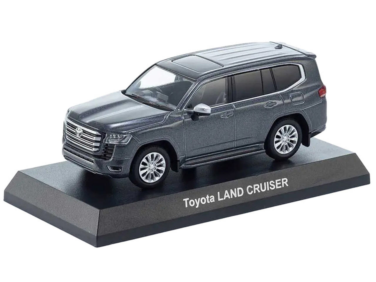 1/64 Kyosho Mini Car & Book Toyota Land Cruiser Limited Edition (Grey) Car Model