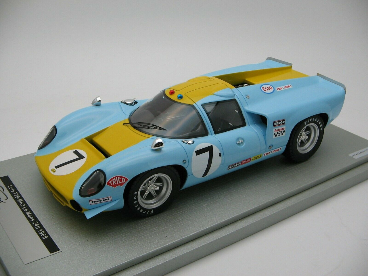 1/18 Scale Tecnomodel Lola T70 MK3 le Mans 24h 1968 Car #7 Axelsson Norinder Limited 120 Pieces