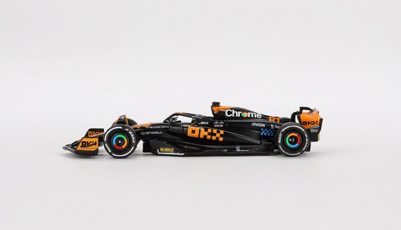 1/64 Mini GT 2023 Formula 1 McLaren MCL60 #81 Oscar Piastri Japanese GP 3rd  Place Diecast Car Model