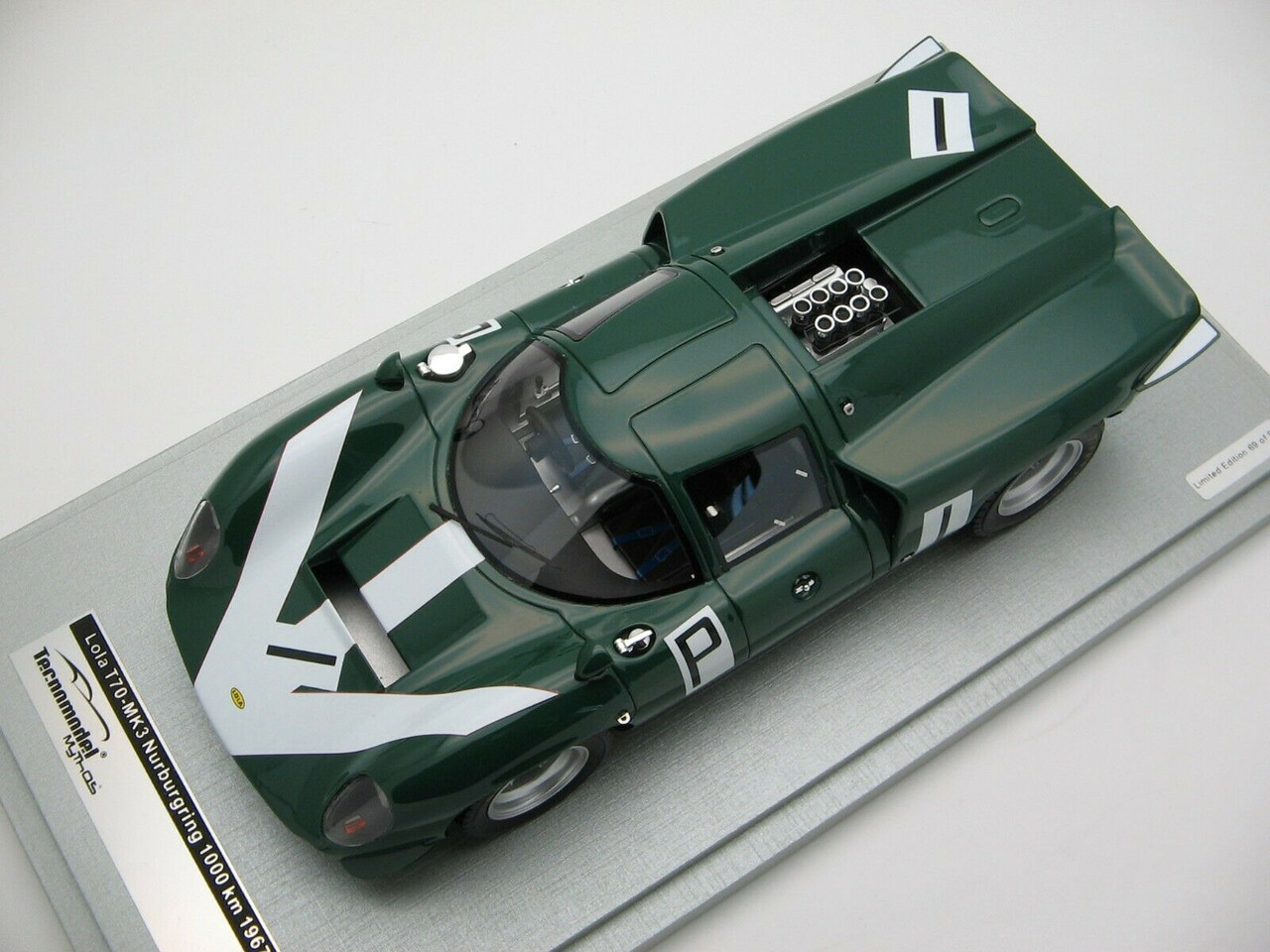 1/18 Scale Tecnomodel Lola T70 MK3 Nurburgring 1000 km 1967 Car 