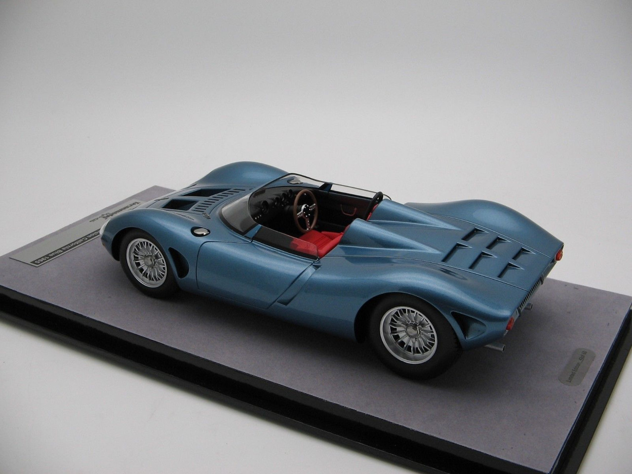 1/18 Scale Tecnomodel Bizzarrini P538 California Blue Metallic 1965 Resin Car Model Limited 60 Pieces