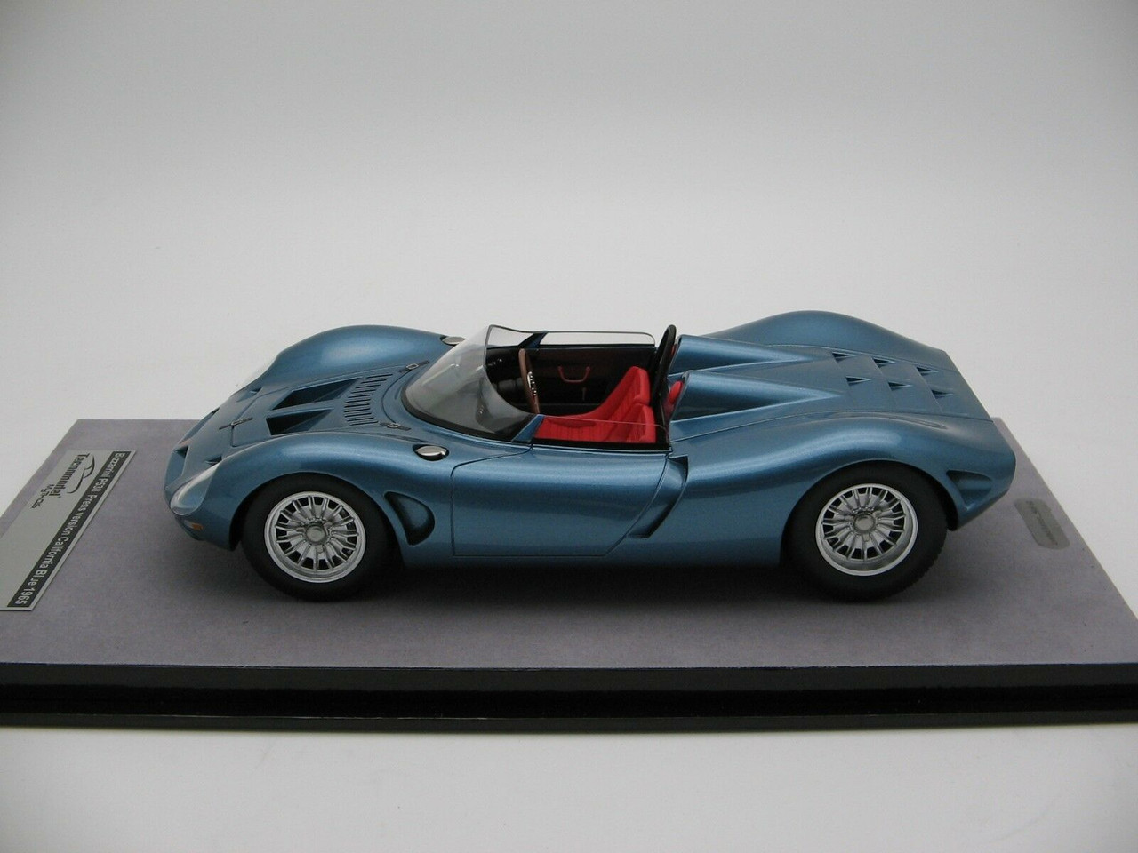 1/18 Scale Tecnomodel Bizzarrini P538 California Blue Metallic 1965 Resin Car Model Limited 60 Pieces
