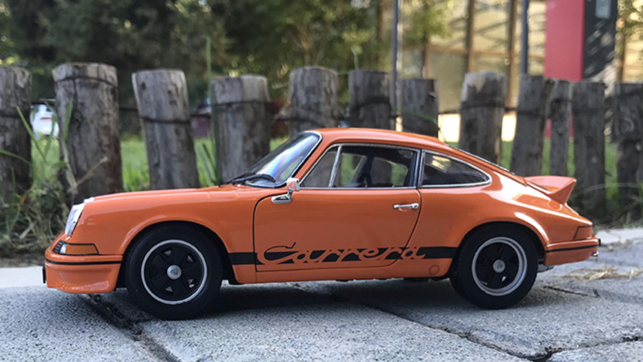 1/18 Porsche 911 Carrera RS 2.7 (Orange) Diecast Car Model