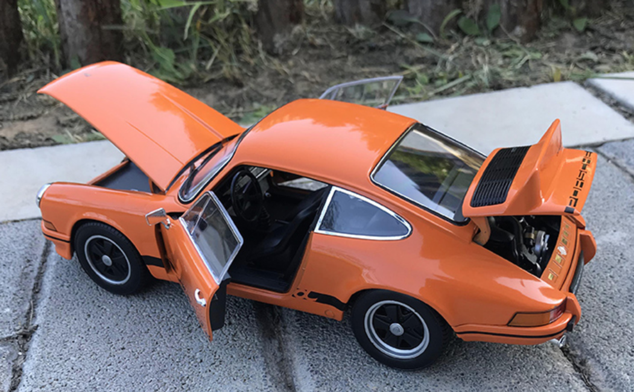 1/18 Porsche 911 Carrera RS 2.7 (Orange) Diecast Car Model
