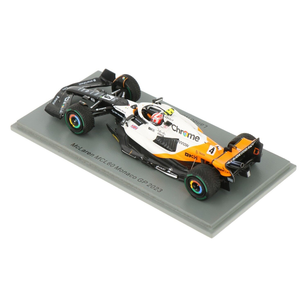 1/43 Spark 2023 Formula 1 Lando Norris McLaren MCL60 #4 9th Monaco