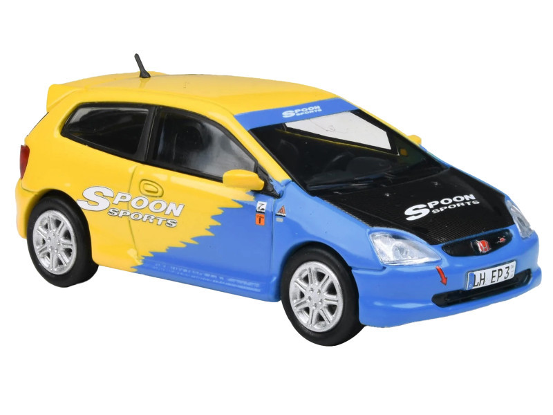 1/64 Paragon 2001 Honda Civic Type-R EP3 Spoon Livery Diecast Car
