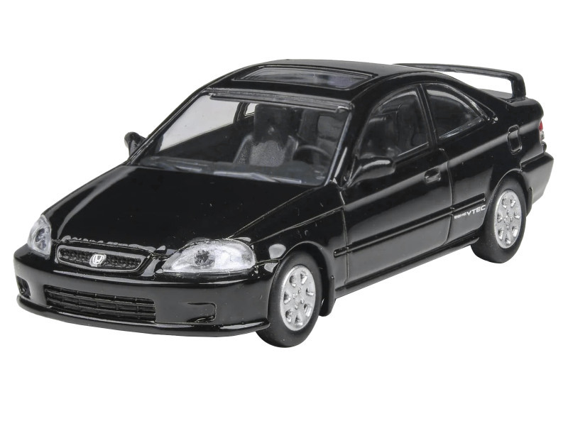 1/64 Paragon 1999 Honda Civic Si EM1 (Flamenco Black) Diecast Car