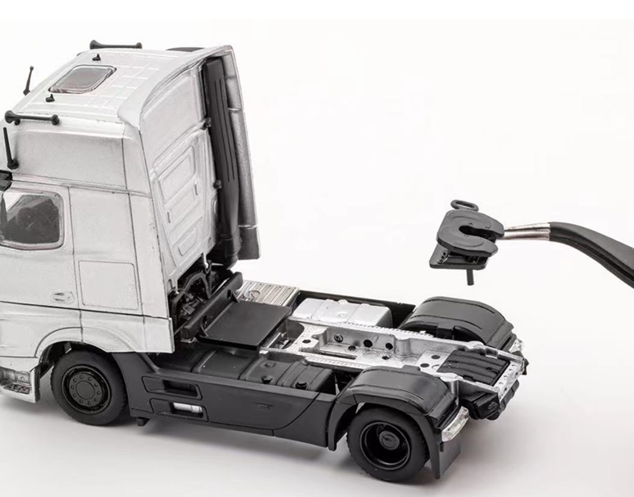 1/64 GCD Mercedes-Benz AMG Actros Auto Transporter (Black) Diecast Car Model