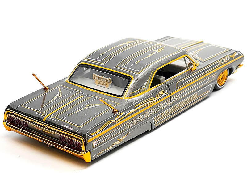 1964 Chevrolet Impala SS Lowrider Gray Metallic with Gold Graphics