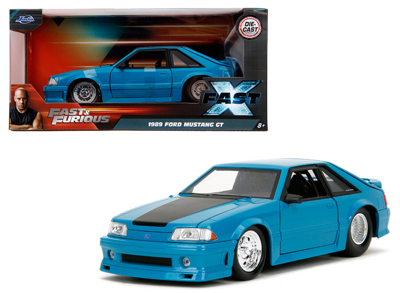 1/24 Jada 1989 Ford Mustang GT (Blue) Fast and Furious: Fast X Diecast Car Model
