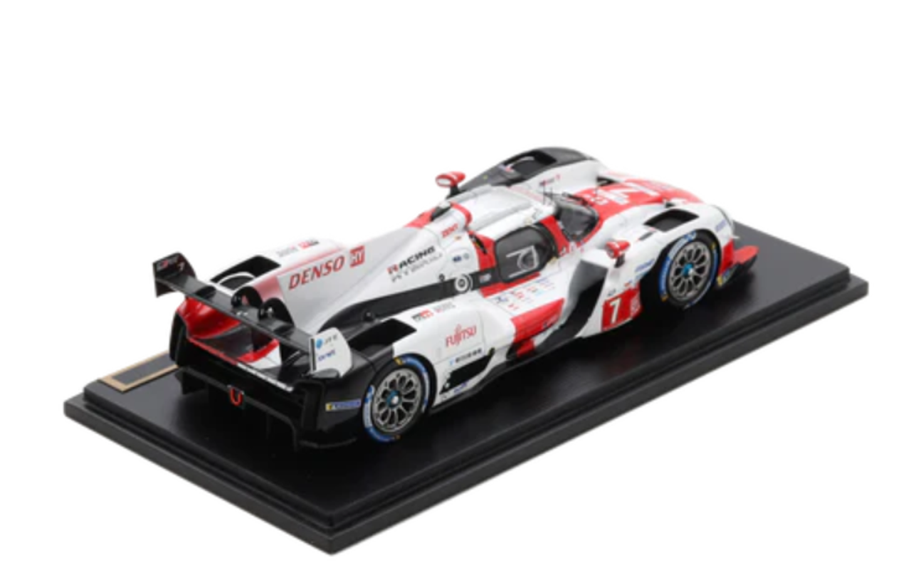 1/43 Spark 2023 Toyota GR010 Hybrid #7 Showcar 24h LeMans Toyota Gazoo Racing Mike Conway, Kamui Kobayashi, Jose Maria Lopez Car Model