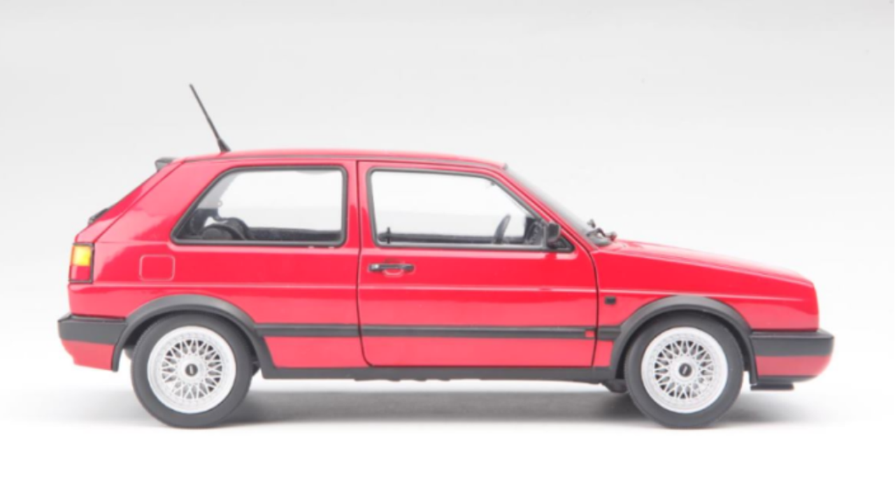 1/18 Norev 1990 Volkswagen VW Golf II GTI 2nd Generation (MK2/A2, Typ 19E/1G; 1983–1992) (Red) Diecast Car Model