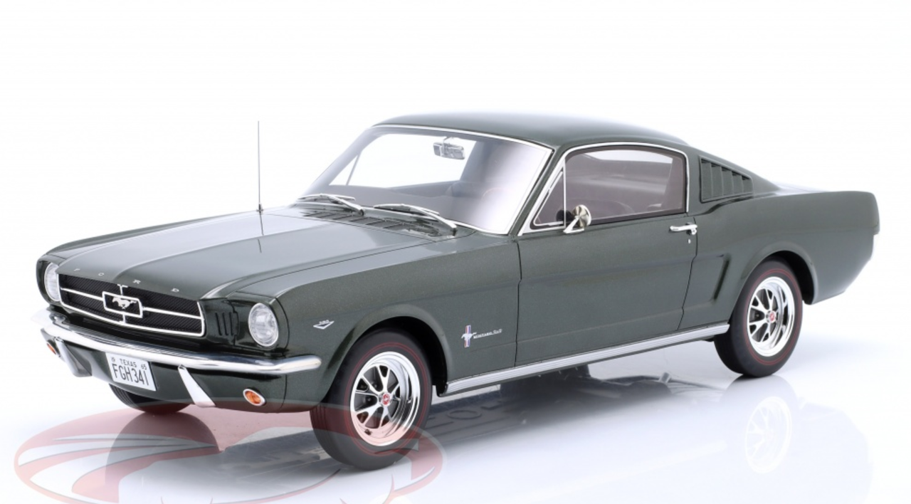 1/12 OTTO 1965 Ford Mustang Fastback (Dark Green) Car Model