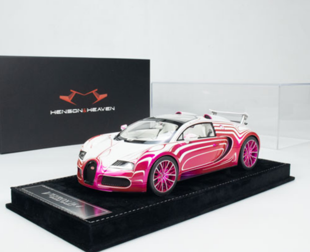 1/18 HH Model Bugatti Veyron Lor Flash Pink