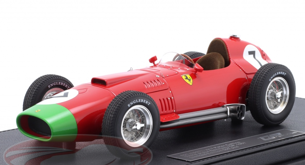 1/18 GP Replicas 1957 Formula 1 Peter Collins Ferrari 801 #7 3rd Germany GP Car Model