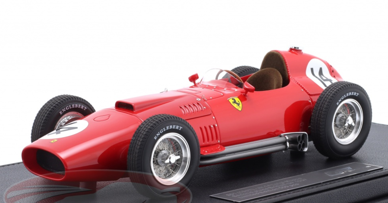 1/18 GP Replicas 1957 Formula 1 Luigi Musso Ferrari 801 #14 2nd Great Britain GP Car Model