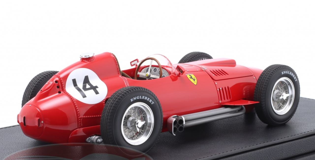 1/18 GP Replicas 1957 Formula 1 Luigi Musso Ferrari 801 #14 2nd Great Britain GP Car Model