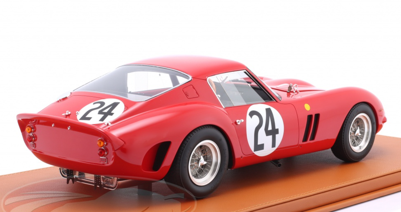 1/12 TopMarques 1963 Ferrari 250 GTO #24 2nd 24h LeMans Equipe Nationale Belge Jean Blaton, Gérard Langlois van Ophem Car Model