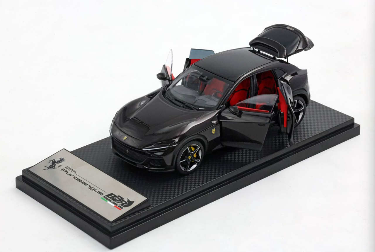1/43 BBR Ferrari Purosangue (Nero Purosangue Grey) Full Open Diecast Car Model