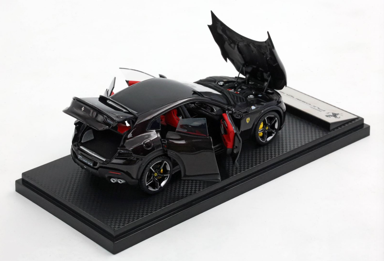 1/43 BBR Ferrari Purosangue (Nero Purosangue Grey) Full Open Diecast Car Model