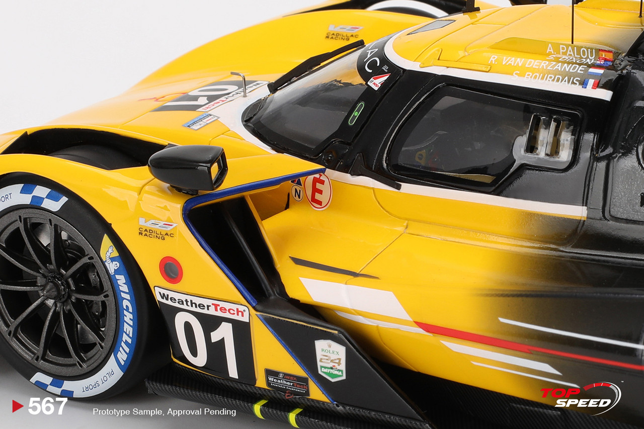 1/18 Top Speed 2024 Cadillac V-Series.R #1 Cadillac Racing IMSA Daytona 24 Hrs Car Model