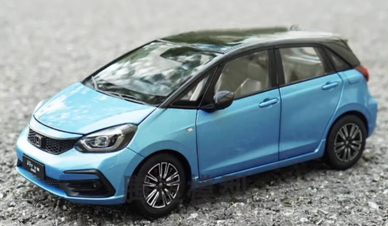 1/18 Dealer Edition 2020-2021 Honda Fit Sport (Blue) Diecast Car Model