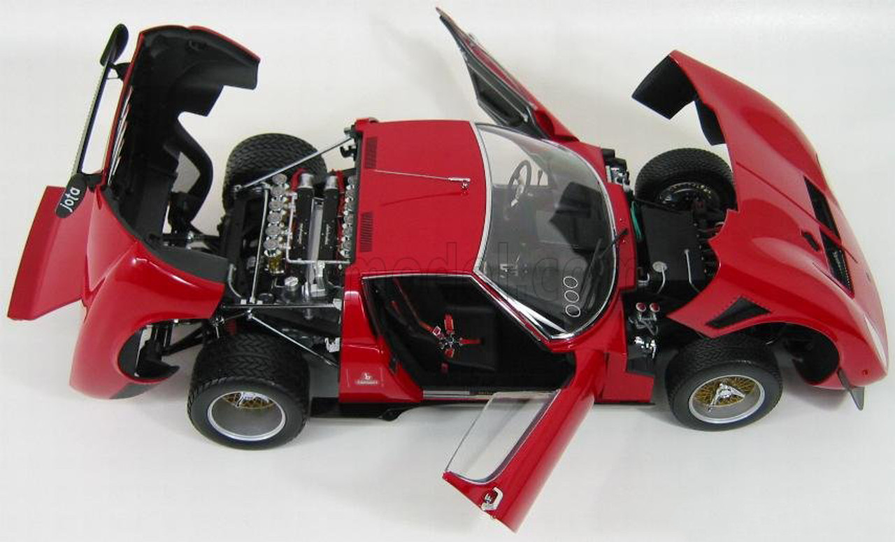 自動車 KYOSHO 1:12 Lamborghini JOTA SVR 1/12 Kyosho Lamborghini Miura Jota SVR (Red) Diecast Car