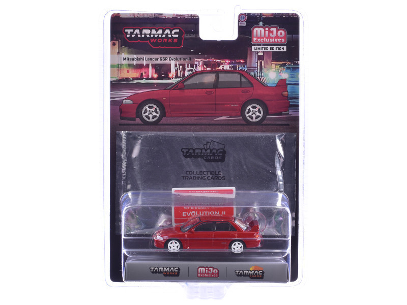 1/64 Tarmac Works Mitsubishi Lancer GSR Evolution II (Red) Diecast