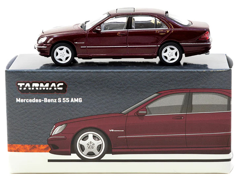 1/64 Tarmac Works Mercedes-Benz S55 AMG (Bordeaux Red