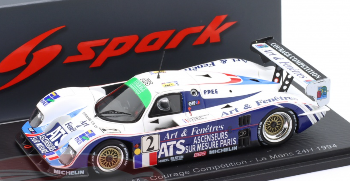 Modèle Réduit SPARK 1/43 Courage LC70 N°13 - 24h Du Mans 2007 - Résine, Boîte Vitrine