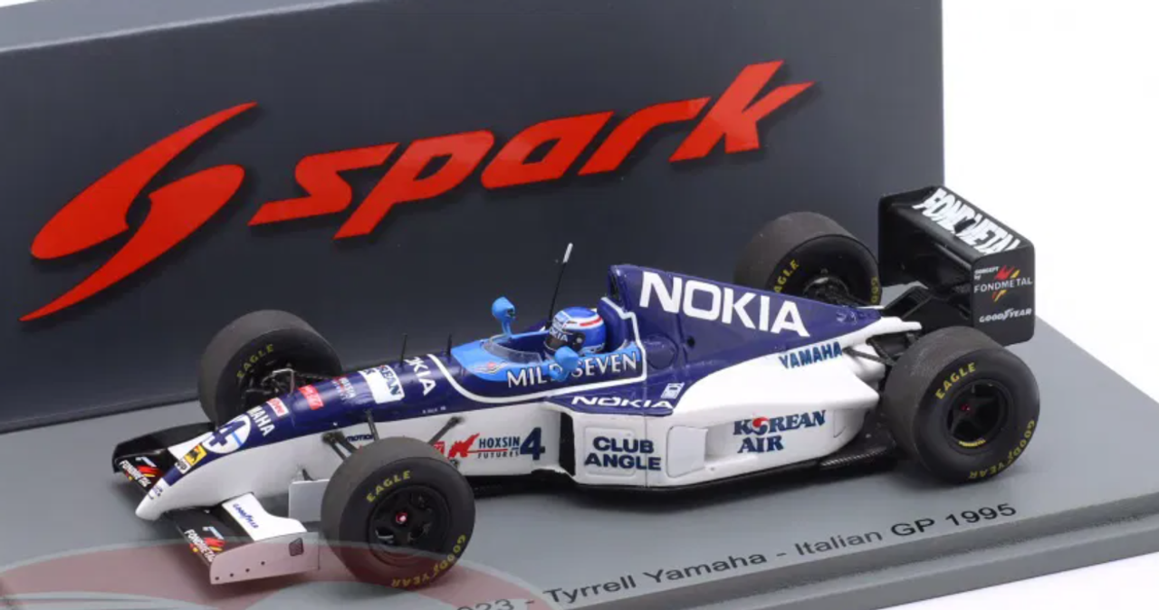 1/43 Spark Tyrrell 023 No.4 Tyrrell Yamaha Italian GP 1995 Mika Salo Car Model
