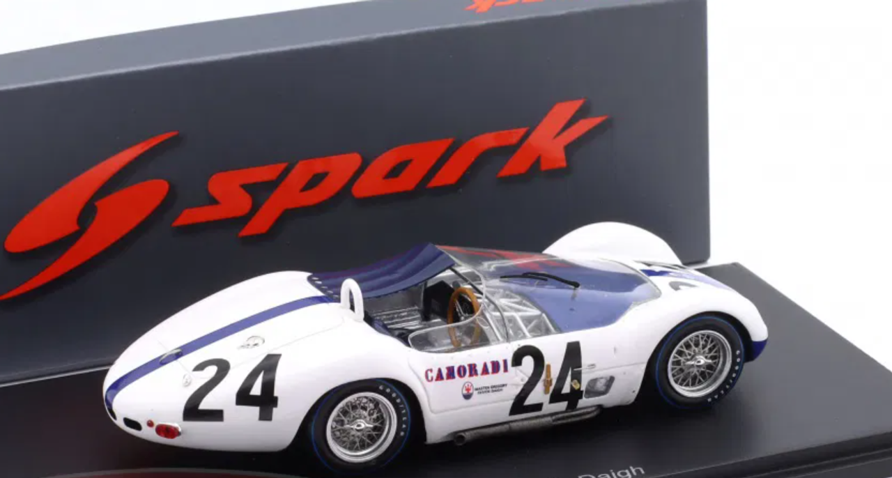1/43 Spark Maserati Tipo 61 No.24 Le Mans 24H 1960   M. Gregory - C. Daigh Car Model