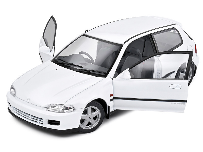 SOLIDOHonda Civic (EG6) ホワイト 1/18 1/18 Solido 1991 Honda Civic EG6 (White) Diecast Car Model
