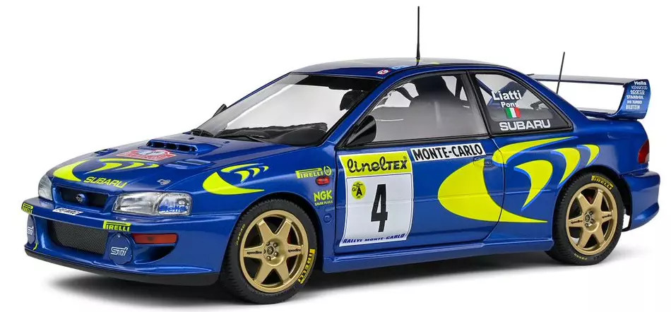 1/18 Solido 1997 Subaru Impreza 22B #4 P.Liatti Rallye Monte Carlo