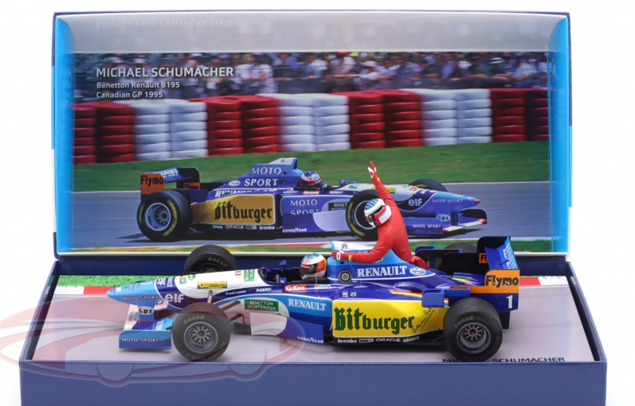 Miniature 1:43 Minichamps - Schumacher Benetton B195 GP France 1995 N°17 (rare)