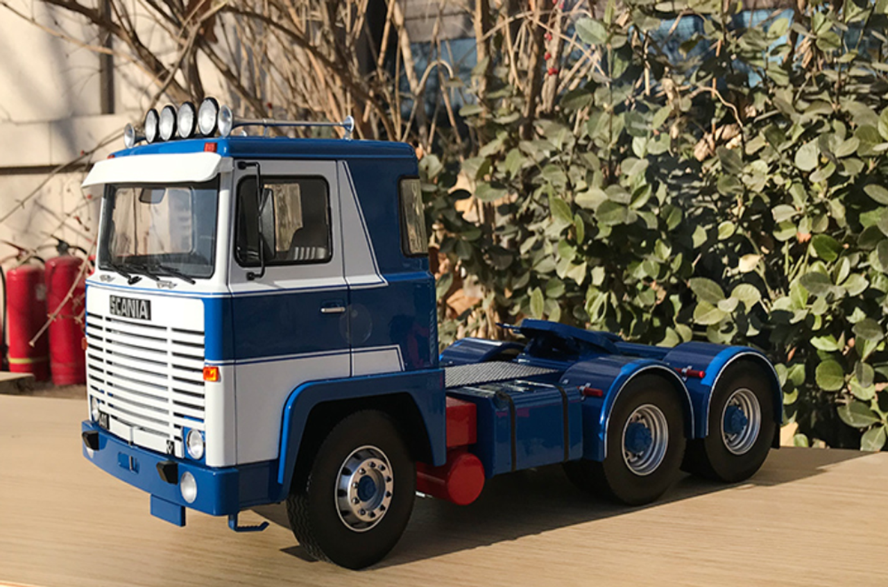 1/18 Road Kings 1976 Scania LBT 141 ASG TRUCK (Blue) Diecast Car Model