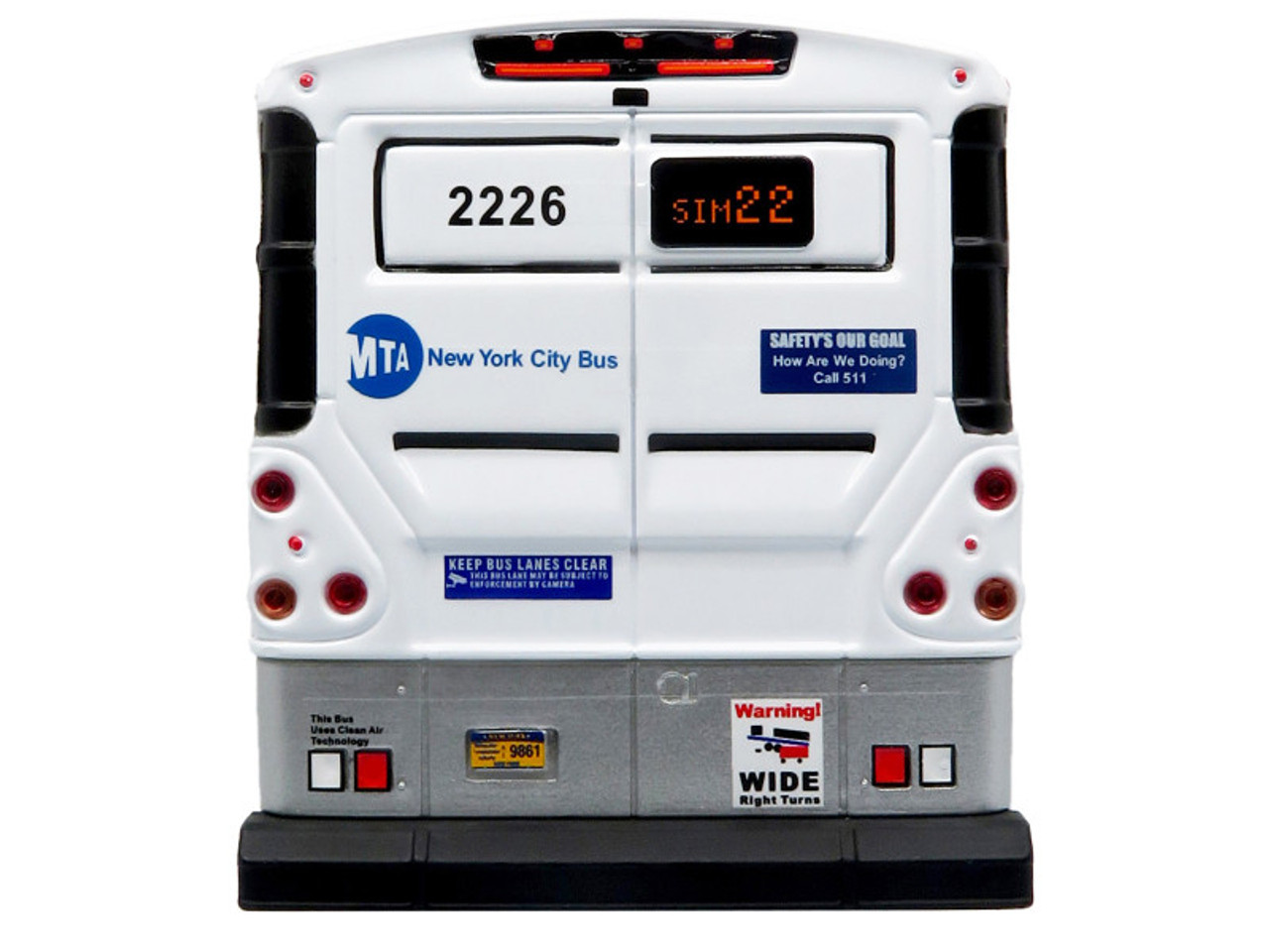 1/50 Iconic Replicas MCI D4500CT Coach MTA New York City Car