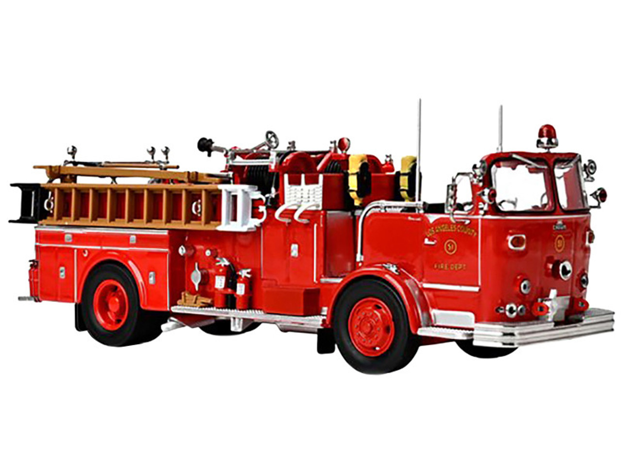 1/50 Iconic Replicas Crown Firecoach Lacofd Los Angeles County of Fire Department Engine 51 Car Model 1/50 Iconic Replicas Crown Firecoach Lacofd Los Angeles County of Fire Department Engine 51 Car Model