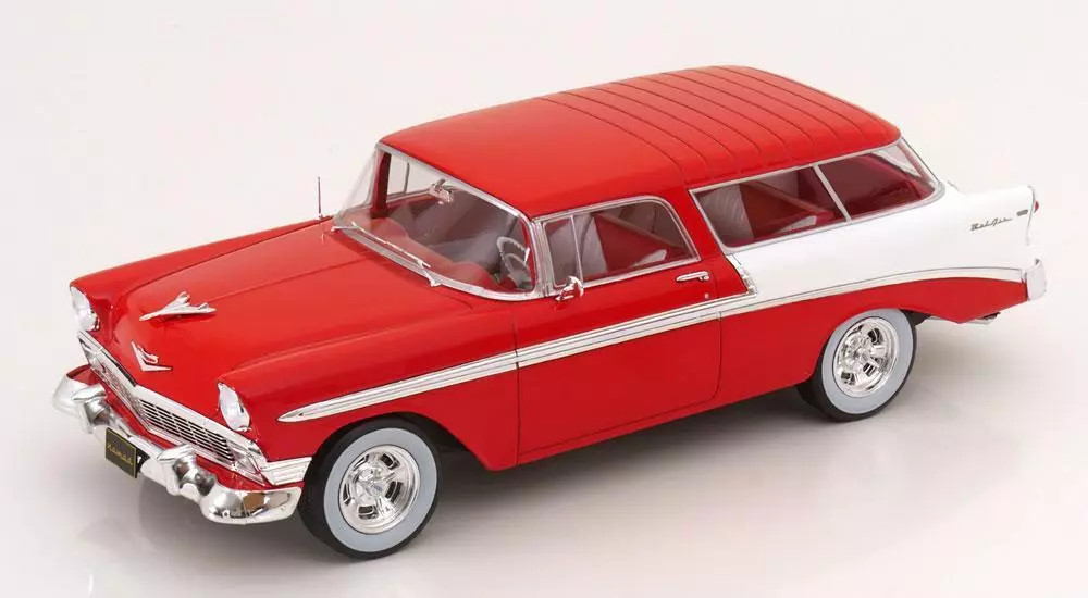 1/18 KK-Scale 1956 Chevrolet Bel Air Nomad Custom (Red) Diecast