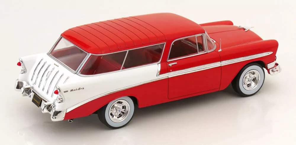 1/18 KK-Scale 1956 Chevrolet Bel Air Nomad Custom (Red) Diecast