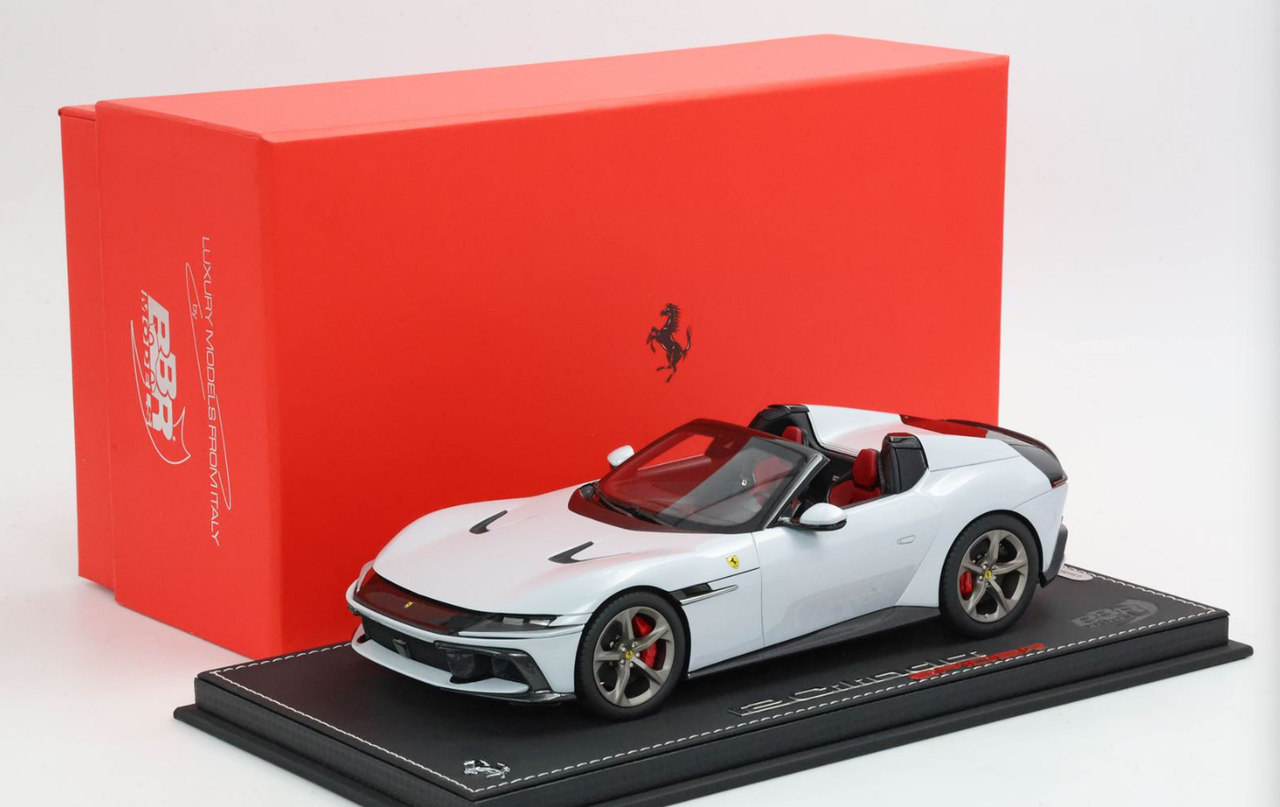 1/18 BBR Ferrari 12 Cilindri Spider (Arctic White) Car Model Limited 40 Pieces