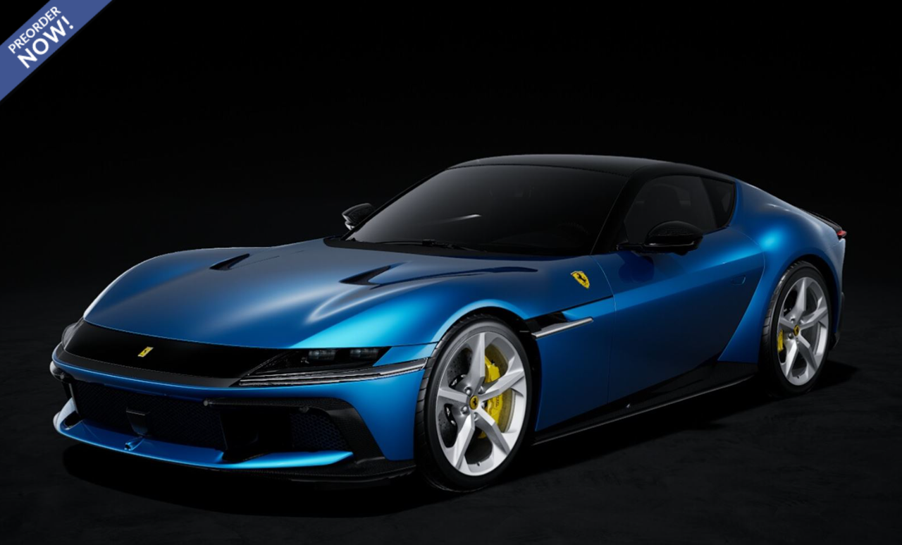 1/18 BBR Ferrari 12 Cilindri Coupe (Blue Corsa) Car Model