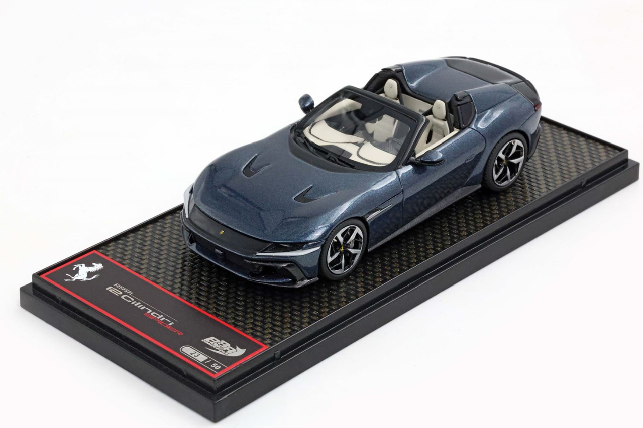 1/43 BBR Ferrari 12 Cilindri Spider (Blue Roma) Car Model