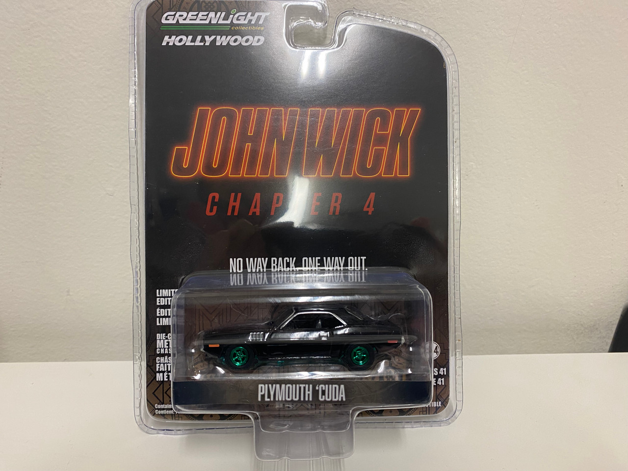 CHASE CAR Plymouth Barracuda Black 